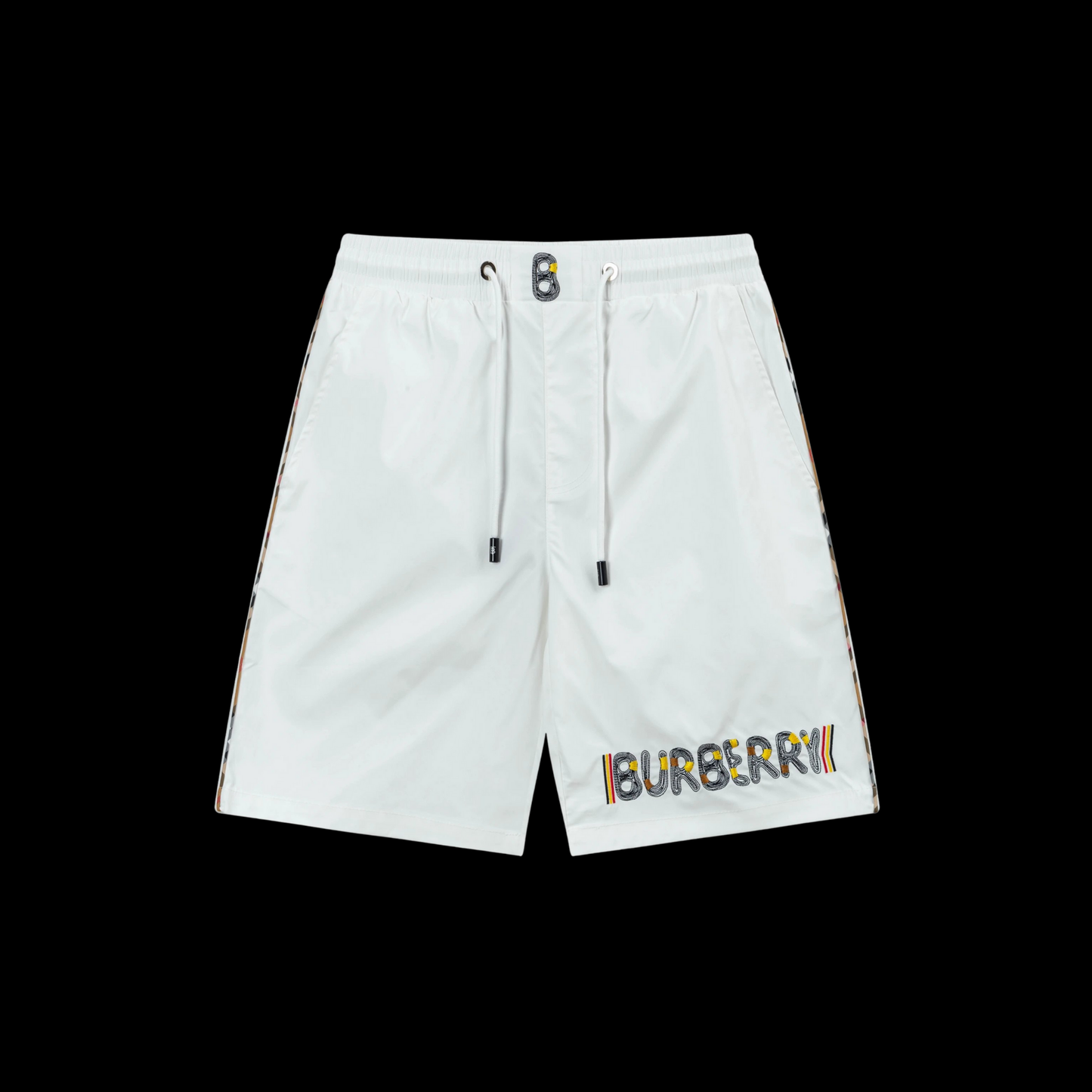 "BB SHORTS-WHITE"